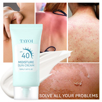 Crème solaire à la niacinamide tendance, apaisante et hydratante à l'aloe vera et à la centella asiatica, protection UV, éclaircissante et régulatrice de sébum