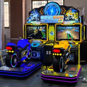 Most Popular Two-Person City Match Racing Simulator Coin-Operated <b>Arcade</b> Electromechanical Game Durable Metal Motorcycle - Product Image 4