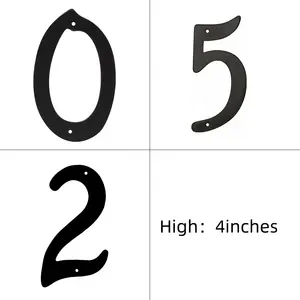 Segni di numero civico eccentrico su misura di dimensione di colore segni della porta anteriore dell'indirizzo della cassetta postale della cassetta delle lettere