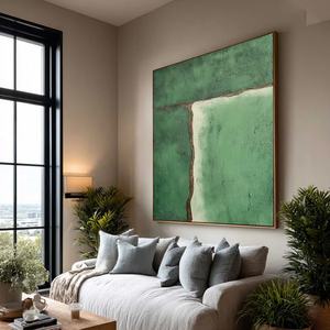 Peinture à l'huile abstraite surdimensionnée à lignes texturées 3D, grande décoration murale abstraite pour salon, œuvre d'art faite à la main - Product Image 2