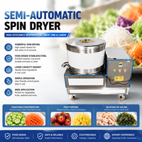 Semi-automatische centrifugeermachine voor aardappelchips, groentesalade en voedsel; voedseldroogapparatuur; voedseldehydrator