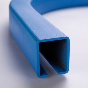 Tự động điều chỉnh uốn đường sắt hướng dẫn cho băng tải trên không trong lớp phủ bột dòng điều kiện mới uốn theo dõi trong hệ thống băng tải - Product Image 6