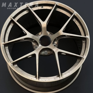 Ruedas de coche de pasajeros forjadas personalizadas para Cayenne Porsche 911 Taycan 944 <span class=keywords><strong>Macan</strong></span> 5x130 llantas de aleación de cara cepillada con bloqueo central de <span class=keywords><strong>21</strong></span> pulgadas - Product Image 5