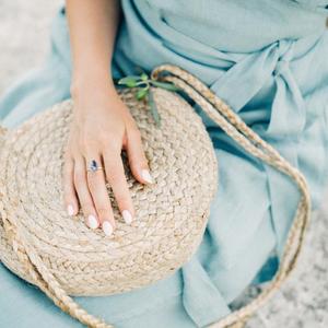 แหวนพลอยโอปอล Dendritic สีเงินสเตอร์ลิงประดับอัญมณีคุณภาพสูงสำหรับ92.5 - Product Image 4