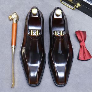 รองเท้าผู้ชายสไตล์แฟชั่นใหม่ สีผสม พื้นยาง ทำมือคุณภาพสูง - Product Image 6