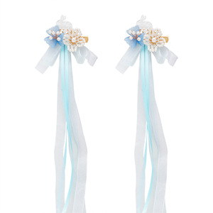 Hanfu de estilo antiguo para niños, accesorio para el cabello con lazos súper encantadores, adorno con lazo azul para niñas pequeñas, pinza para el cabello para niñas - Product Image 5