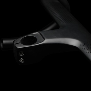 Guidon de vélo de route en fibre de carbone intégrée, aérodynamique, ultraléger, monobloc, design coupe-vent, vente chaude - Product Image 5