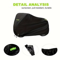 Housse de moto de haute qualité, imperméable, avec protection UV, protection contre le soleil et la pluie