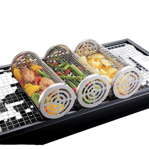 <span class=keywords><strong>2025</strong></span> sản phẩm mới-thép không gỉ cán giỏ <span class=keywords><strong>BBQ</strong></span> giá xi lanh thiết kế cho nướng kim loại công cụ thiết lập phụ kiện - Product Image 3