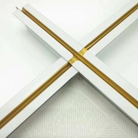 Composants de plafond en T plat blanc, acier inoxydable, acier galvanisé, barre en T pour plafond en PVC et plaques de plâtre