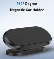Mini support de téléphone de montage de voiture de tableau de bord magnétique support de forme de bande rotative aimant en métal fort antichoc téléphones portables bureau GPS