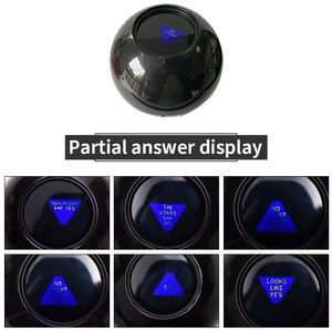 2025 Nueva novedad Magic 8 Ball impresión personalizada Logo LED luz Mini púrpura negro fiesta <span class=keywords><strong>profecía</strong></span> juguete 8 bolas para diversión - Product Image 5