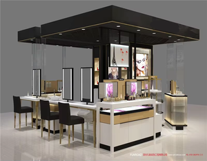 Espositore per Gioielli di Lusso Nero Personalizzato, Bancone Moderno per <span class=keywords><strong>Gioielleria</strong></span> Commerciale, Chiosco per Gioielli da Centro Commerciale in Offerta - Product Image 5