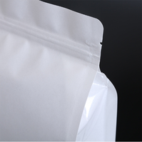Sachet Doypack personnalisé biodégradable de qualité alimentaire avec fermeture zip, fond plat, refermable, à soufflets latéraux, transparent, imprimé en gravure