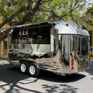 Burger Cart Offers High Quality Food Trailer Pizza Shawarma Crepe Food Truck Specialties On Street Corners - Product Image 1