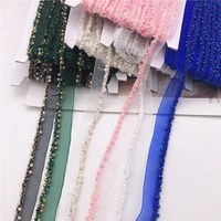 Ruban en dentelle tressée perlée pour la couture et l'artisanat DIY 0. Largeur 78'' 2 commandes