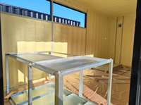 Boutique préfabriquée en conteneur, café en plein air, magasin de vente au détail mobile, kiosque de café en conteneur, boutique modulaire éphémère