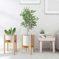 Support de plantes en bambou, de sol au plafond, support de fleurs en fer moderne minimaliste, étagère de plantes en métal, support de pot de fleurs croisées