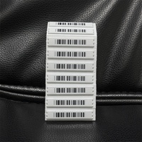 Étiquettes souples blanches de sécurité EAS AM DR personnalisées E-bit AM-L4511DR 58kHz avec code-barres pour la lutte antivol en supermarché