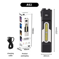 Lampe de travail extérieure transfrontalière à fixation magnétique, batterie au lithium, charge rapide Type-C, étanche, ultra-lumineuse, longue durée