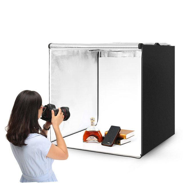 80*80*80cm Photography Light Box Mini Photo Studio Box with LED Lights