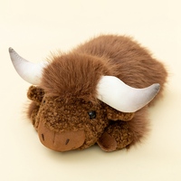 Nouvelle Peluche Yak Super Douce Brodé Sur Mesure, Jouet Anti-Stress avec Fonction de Recharge USB et Doublure en Maille