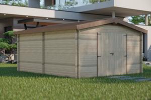 庭のための12x16ft現代可動プレハブグリーンモジュラーログウッドハウス - Product Image 3