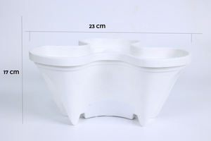 Système de jardinage vertical DIY - Pots de fleurs en plastique empilables triangulaires pour balcon et serre - Product Image 3