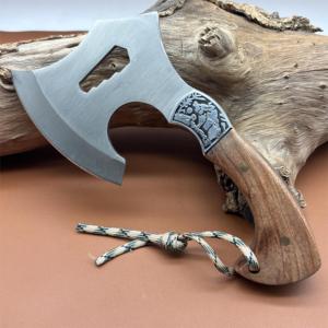 Nhà Máy Bán buôn đa mục đích chiến thuật gỗ-xử lý Double-edged rìu đầu cắm trại ngoài trời Survival thép không gỉ Rìu - Product Image 1