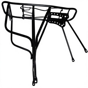 Portabicicletas de Tubo de Acero Reforzado, Montaje Trasero, Estructura de Hierro Negro, Montaje Superficial para Bicicleta de Montaña, Portaequipajes - Product Image 1