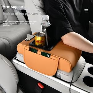 Coussin d'accoudoir multifonctionnel avec fonction de charge et support de rangement six-en-un pour <span class=keywords><strong>voiture</strong></span> universelle, design ciel étoilé - Product Image 4