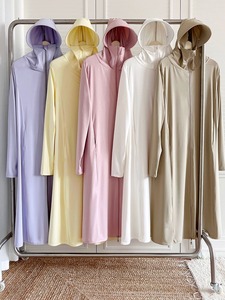 Vêtements <span class=keywords><strong>de</strong></span> protection solaire femmes Plus Long 2024 été corps lumière UV respirant glace soie vêtements <span class=keywords><strong>de</strong></span> protection solaire équitation Tram - Product Image 4