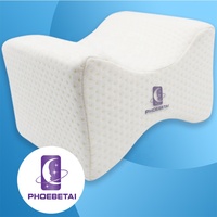 Dropshipping jambe oreiller OEM sommeil orthopédique de genou de mousse de mémoire oreiller avec sangle