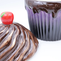 Élégant pot de rangement en céramique scellé pour biscuits avec couvercle, emballage cylindrique, couleur unie, pour les amateurs de desserts, bonbons, usage domestique