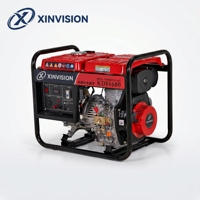 Générateur diesel silencieux/à châssis ouvert 3000W, moteur 7HP 178FE, réservoir de carburant de 12L, régulateur de tension automatique (AVR), générateur d'énergie