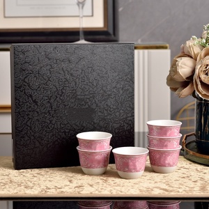 Taza de Café Turca con Diseño de Cisne Europeo, Taza de Té Mini de Porcelana Fina, Apta para Lavavajillas y <span class=keywords><strong>Microondas</strong></span>, Gran Venta en Oriente Medio - Product Image 2
