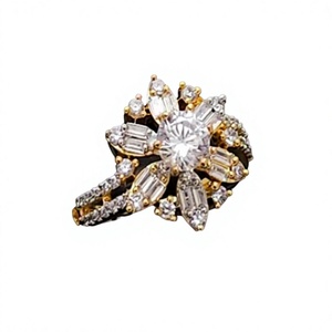 Designer Trendy Best Quality <b>Gold</b> Finish Stylish <b>Ring</b> For Function And Party Wedding Wear Collection For Women And Girls - Product Image 2