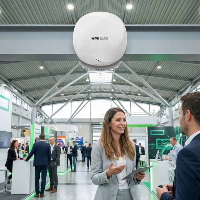 High-End Aruba AP-535 (RW) Access Point, Dual-Radio 4x4:4, Integrated BLE/Zigbee, Project Support