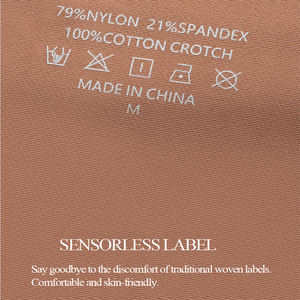 Slip a perizoma traspiranti a vita alta senza cuciture, sexy <span class=keywords><strong>e</strong></span> morbidi per donna - Product Image 6