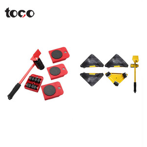TOCO – chariot de Transport à 3 roues, chariot de levage, glissières de déplacement, chariot de déplacement à roues, <span class=keywords><strong>Kit</strong></span> de glissières de levage de <span class=keywords><strong>meubles</strong></span> 5 pièces - Product Image 2