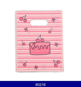 Sacs de marchandises <span class=keywords><strong>en</strong></span> plastique à carreaux verts HOYO, sacs à poignée découpée à motif pied-de-poule et <span class=keywords><strong>fleurs</strong></span> jaunes pour la vente au détail - Product Image 3