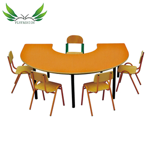 Mesa <span class=keywords><strong>de</strong></span> Juego y Estudio Rectangular <span class=keywords><strong>de</strong></span> Madera para Niños, Moderna, Popular, Económica, en Oferta, para 4 Niños - Product Image 4