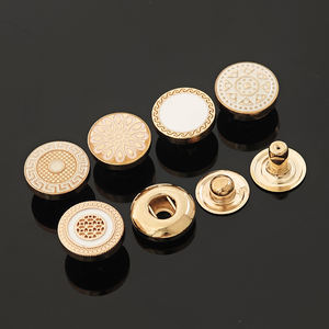 KUNSHUO Button Factory Clothing 4 Part Brand Logo <b>snap</b> <b>fastener</b> Abaya Metal Thobe Custom <b>Snap</b> Shirt buttons for Men Clothes - Product Image 3