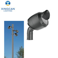 Projecteur LED extérieur étanche IP65, rond, 24W 36W 60W, en aluminium, pour aménagement paysager, éclairage de jardin