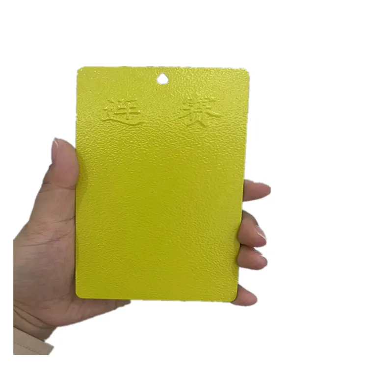 factory cheap price high quality yellow orange pattern electrostatic powder coating for metal
