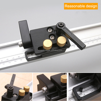 Allsome 45 — rail en T, aluminium avec échelle en alliage, fente en T, voie d'onglet, 300-800mm, Table de scie, établi de bricolage