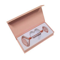 Boîte de papier magnétique vide personnalisée avec insert en mousse pour rouleau de jade Gua Sha