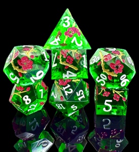 Juego de Dados Poliédricos de Resina de Lujo Personalizados por el Fabricante, Dados RPG con Bordes Afilados, Mysterious Space, 7 Piezas, Duraderos y Ecológicos - Product Image 4