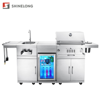 Gril Barbecue Commercial Portable à Charbon pour Fêtes en Extérieur