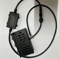Luz LED para Parrilla Central de Coche, Foco Láser Oculto, Foco Matricial de Doble Color, Lámpara de Carretera 8V